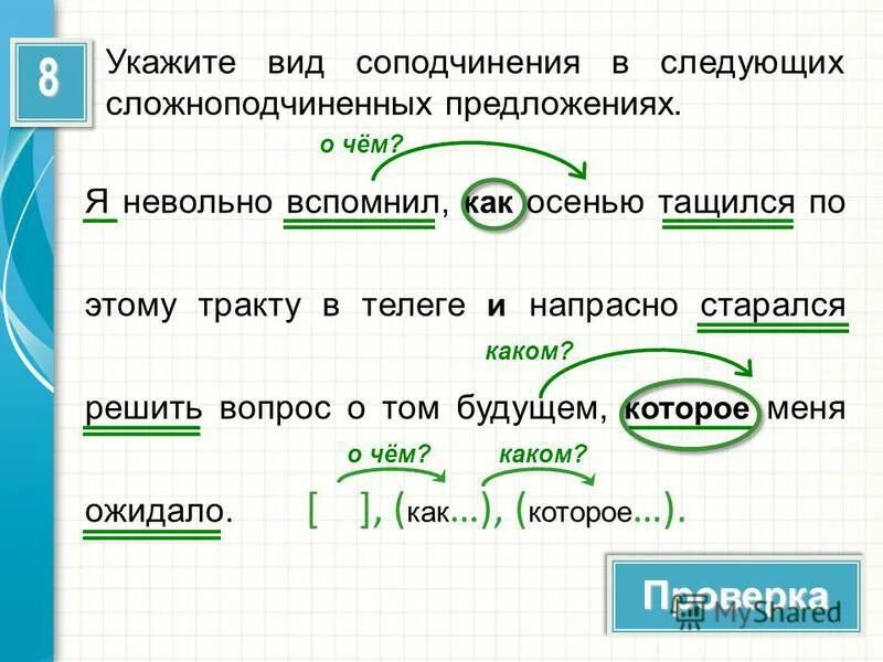 Сложноподчиненное предложение грамматическая основа задания ответы