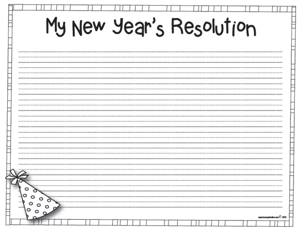 New years resolutions is