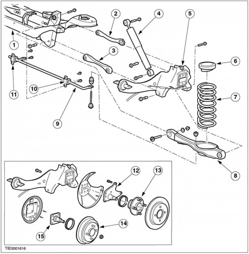 Схема подвески форд фокус 3