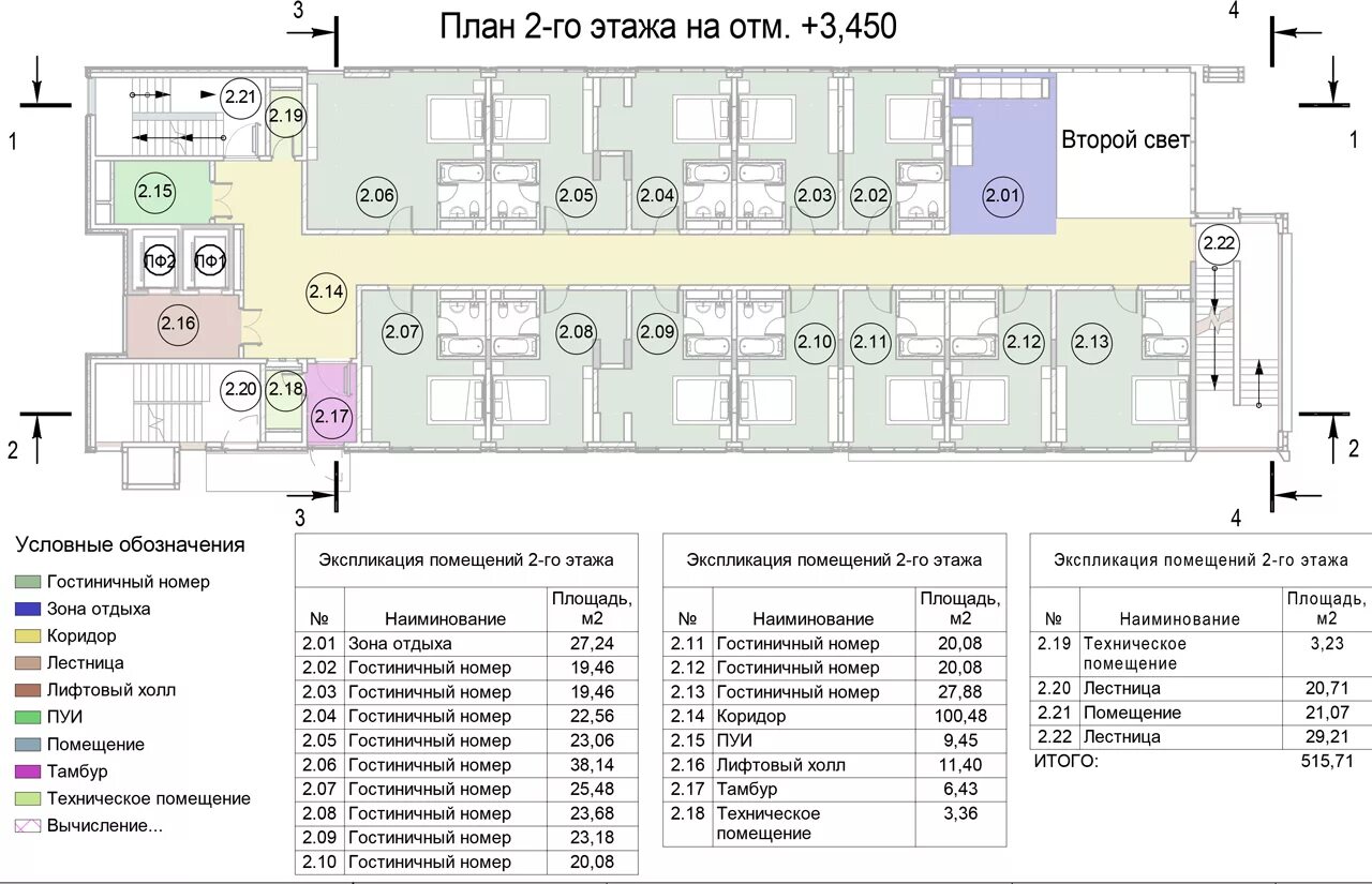 Состав помещений жилого дома