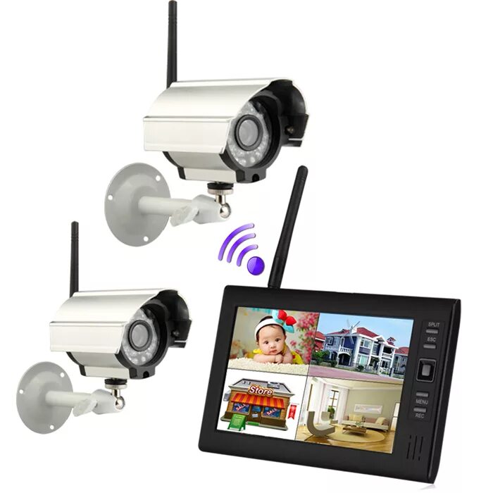 Видеонаблюдение дюйм монитор. 2.4G Digital Wireless Camera. Камера видеонаблюдения 2.4 GHZ. Беспроводные камеры видеонаблюдения 2,4ггц. Монитор 20 inch TFT-A для видеонаблюдения.