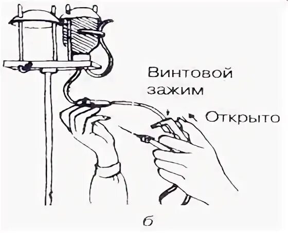 Заполнение системы для капельного вливания алгоритм