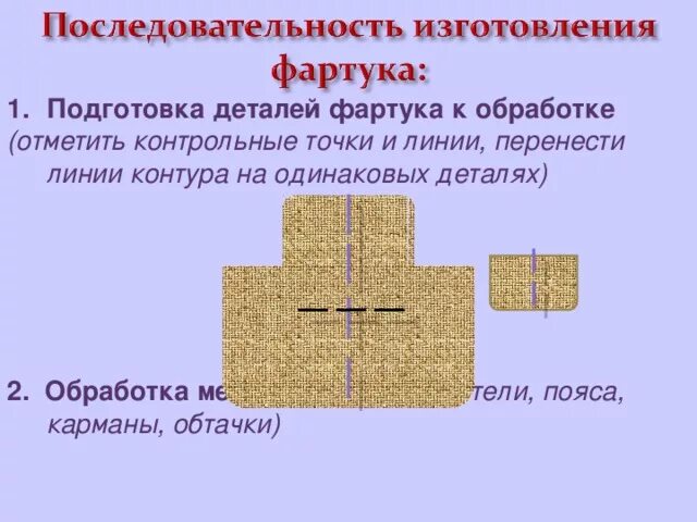 Обработка деталей фартука. Технологическая карта пошива фартука без нагрудника. Технология обработки фартука. Порядок изготовления фартука. Обработка среза фартука