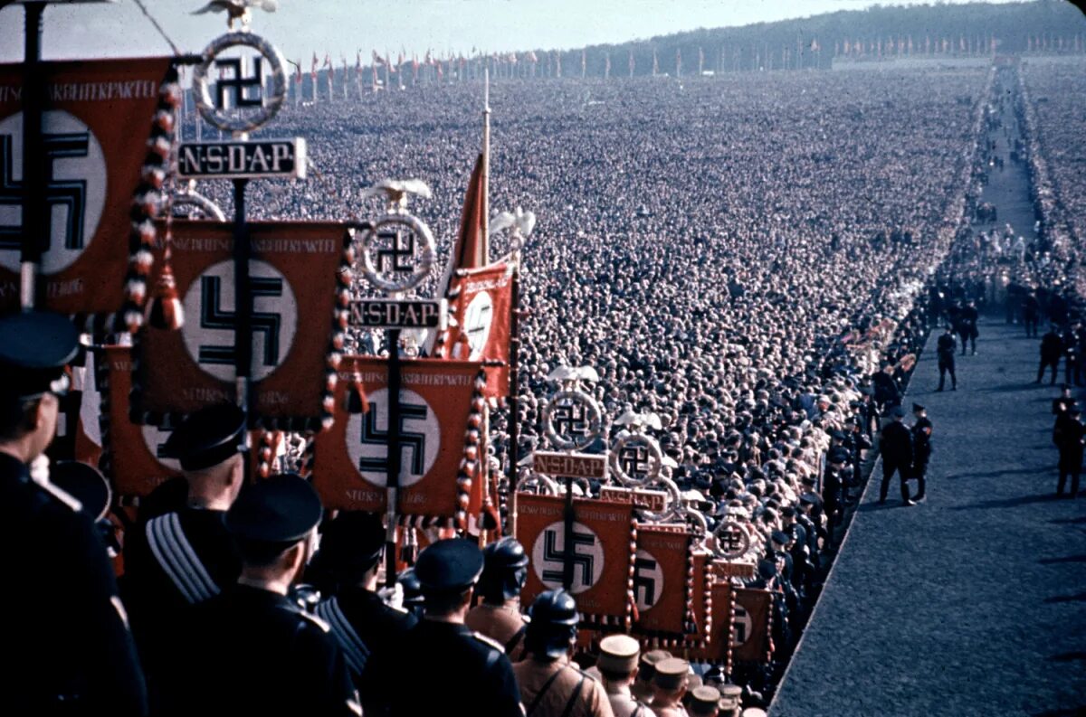 Съезд НСДАП В Нюрнберге 1937. Съезд НСДАП В цвете. Страны против гитлера