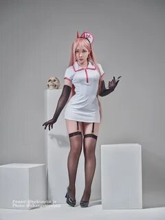 Digital photo set for Chain Saw Man Makima and Power nurse version (white)....