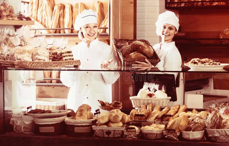 Charlie foster works at a bakery he. Bakery staff.