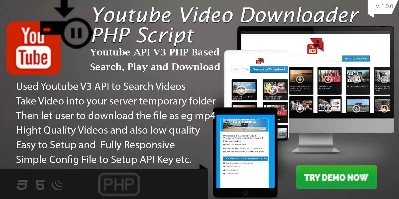 Php скрипт. Php Video script. Видео php. Youtube script