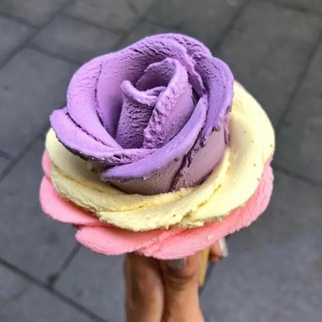 Мороженое из цветов. Мороженое в форме цветов. Мороженое в форме розы. Rose ice cream. Необычное мороженое.