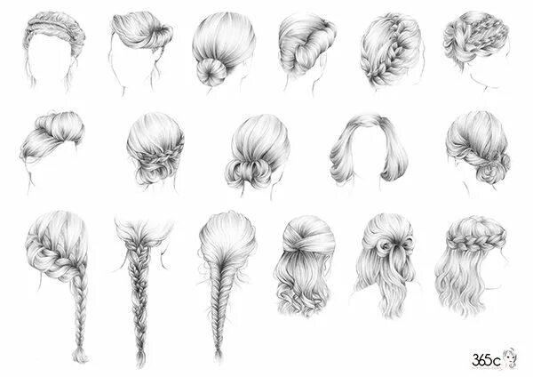 Hair sketch by Vera-Rei Hair sketch, Girl hair drawing, Drawing hair tutorial