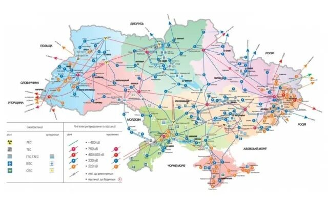 Энергетическая система Украины на карте. Энергетическая система Украины схема. Карта электросетей Украины. Схема ЛЭП Украины. Бурштынская тэс на карте украины