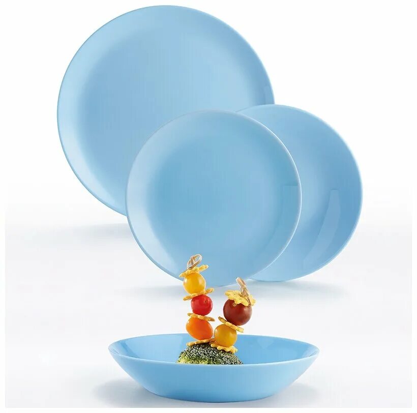 тарелка десертная дивали 19см d7358 luminarc. люминарк дивали чайный сервиз. столовый сервиз diwali light blue 19 пр. посуда luminarc diwali. столовый сервиз luminarc diwali.