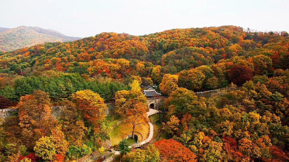Провинция кёнгидо. Город аньян в китае. 2. Gyeonggi. Namhansanseong fortress сеул.