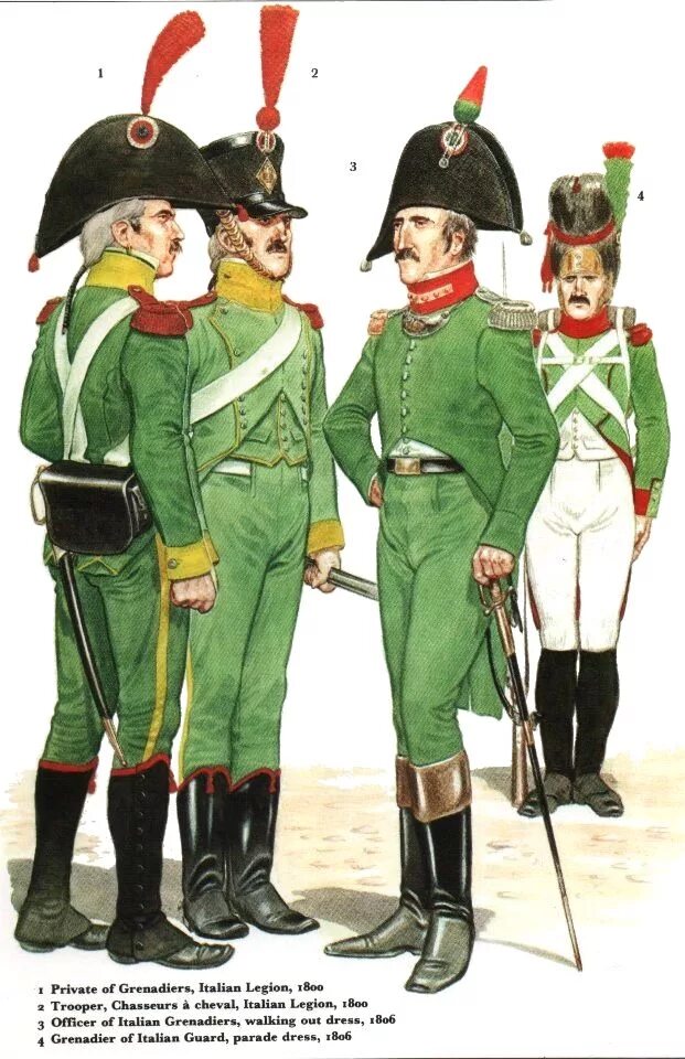 Униформа армии королевства Италия 1812. Форма солдат королевства Италия 1812. Королевство Италия униформа 1812. Итальянская пехота 1812.