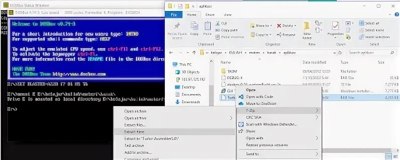 Debug dosbox