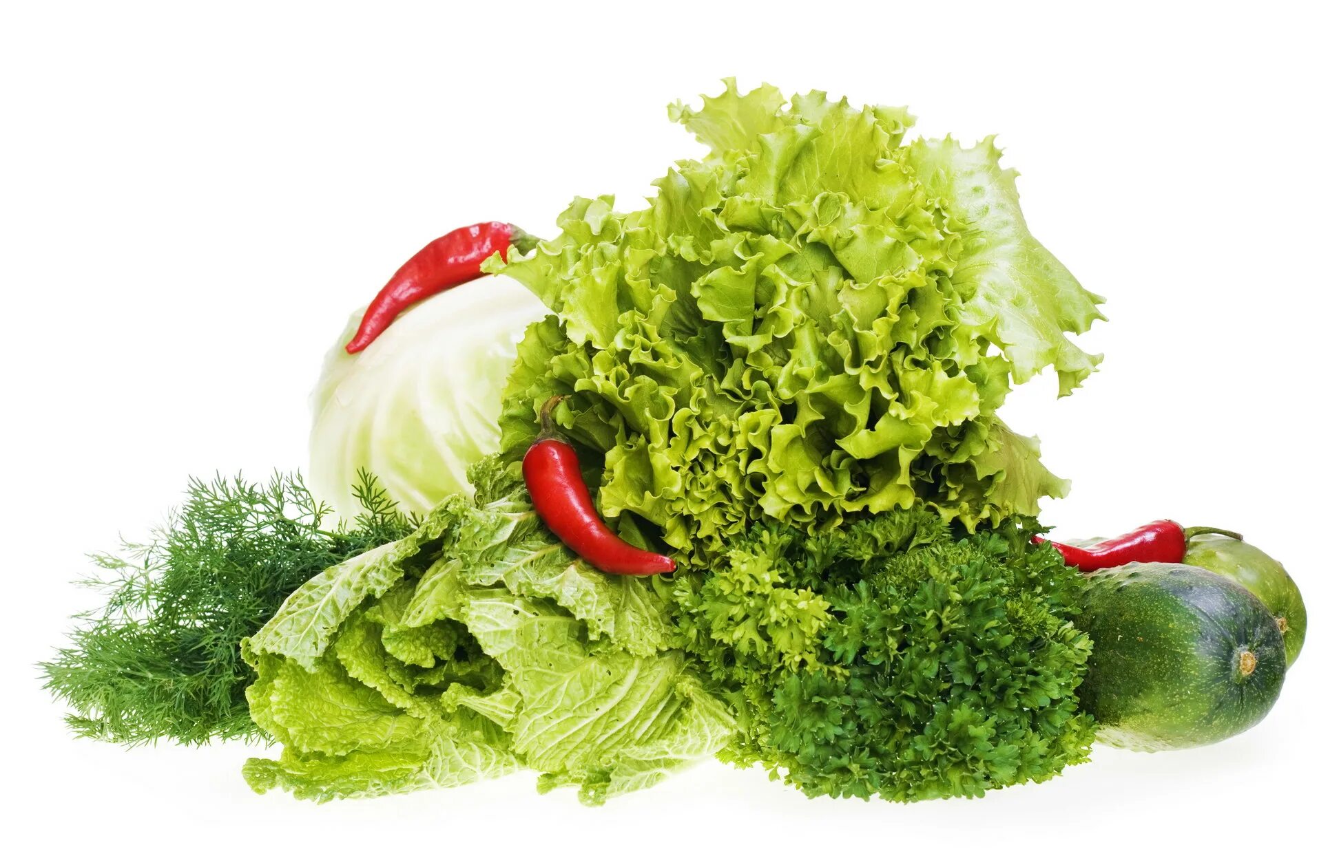 Овощи и зелень. Зеленые овощи. Темные листовые овощи. Овощи на белом фоне. Green leaf витамины