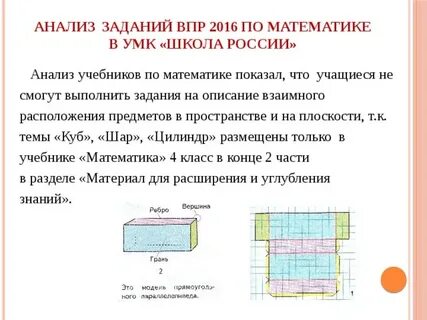 Задания на анализ для студентов