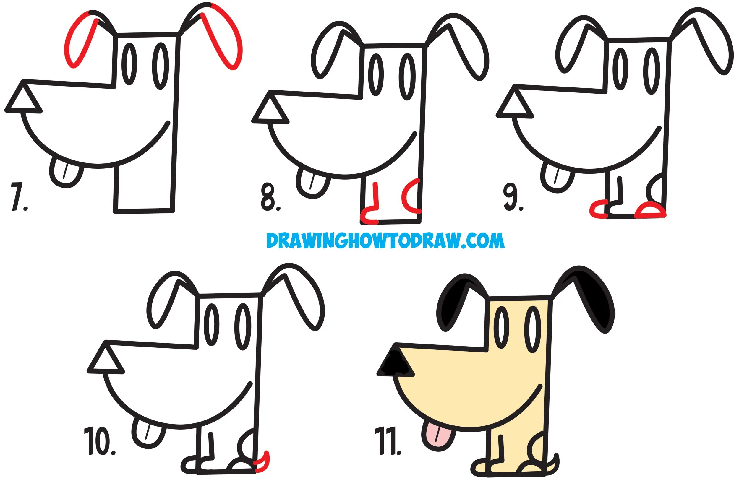 Быстро и легко нарисовать собаку. Собака для рисования. Как нарисовать собаку. Рисунок собаки легкий. Поэтапное рисование щенка для детей.