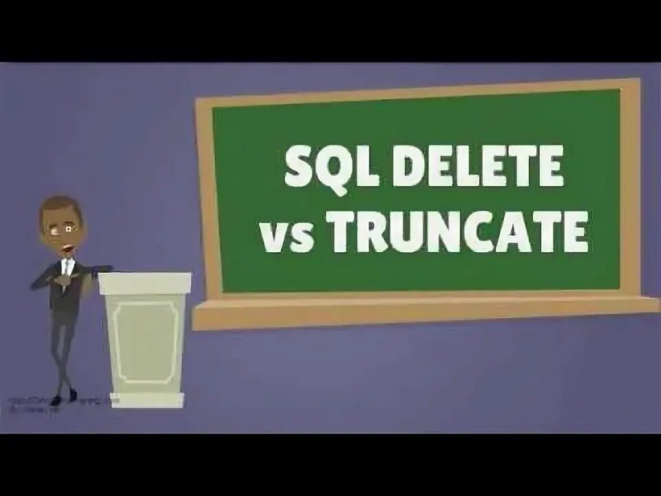 Truncate отличается от delete. Truncate отличается от delete