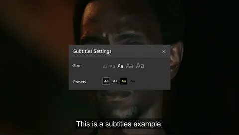 Subtitles fonts