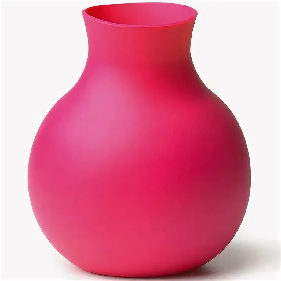 Ваза розового цвета. Ваза. Резиновая ваза. Розовая ваза. Яркие вазы.