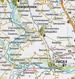 Расстояние нововоронеж