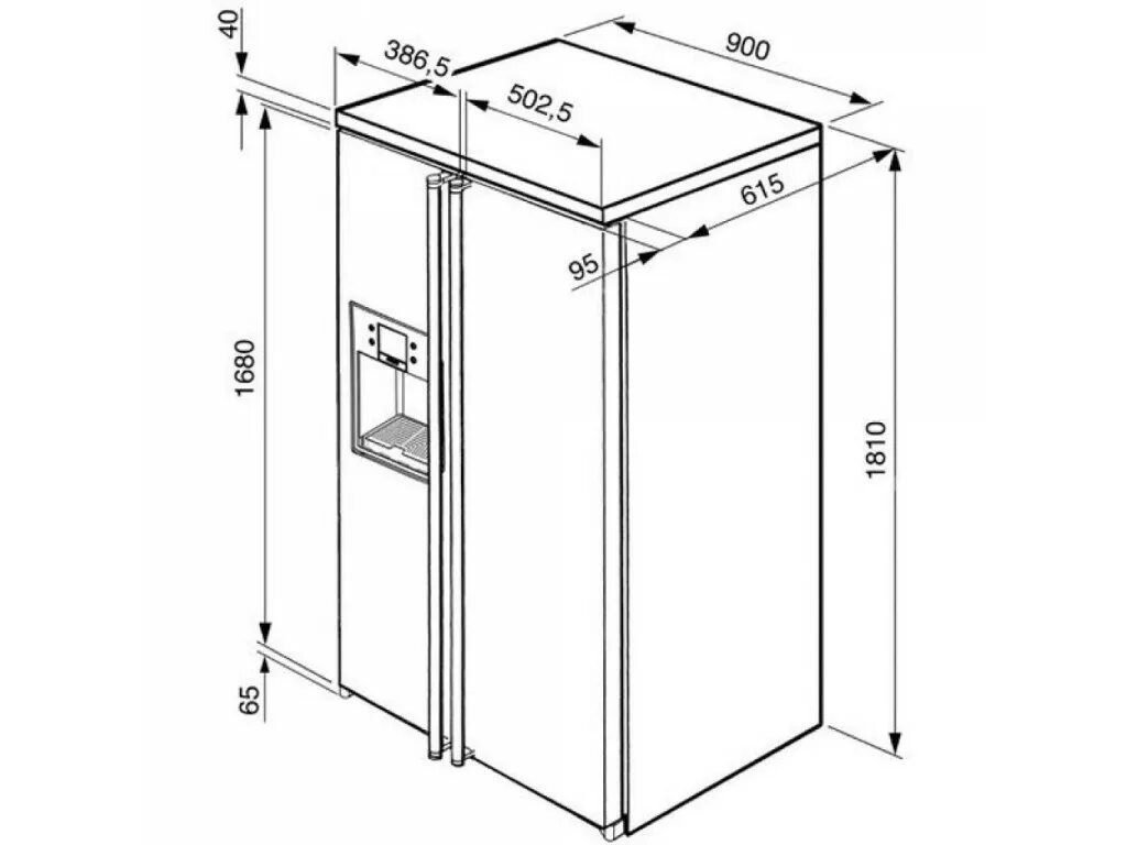 Размеры большого холодильника. Габариты 2х камерного холодильника. Ширина двухкамерного холодильника самсунг. Габариты двухкамерного отдельностоящего холодильника. Smeg sbs8003po зазоры.