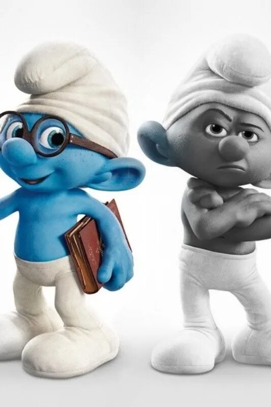 Обои. Смурфики 2. Гном смурфик. Гаргамель и смурфетта. Смурфики (the smurfs) 2011.