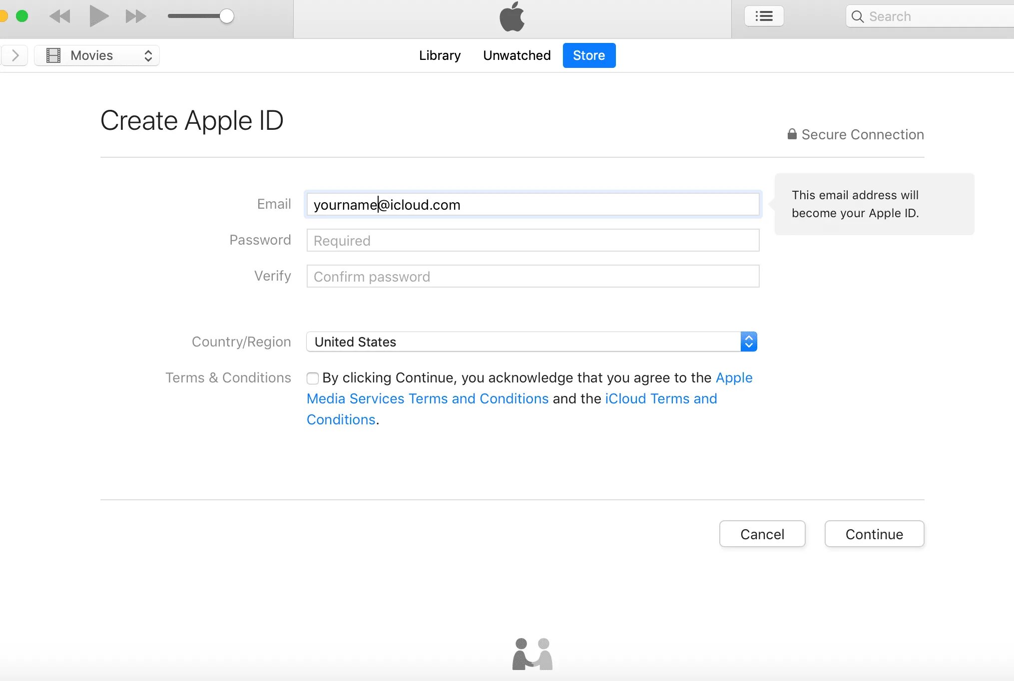 Apple новый аккаунт. Электронная почта Apple. Электронная почта для айклауда. Пример почты ICLOUD. Электронная почта для Apple ID.