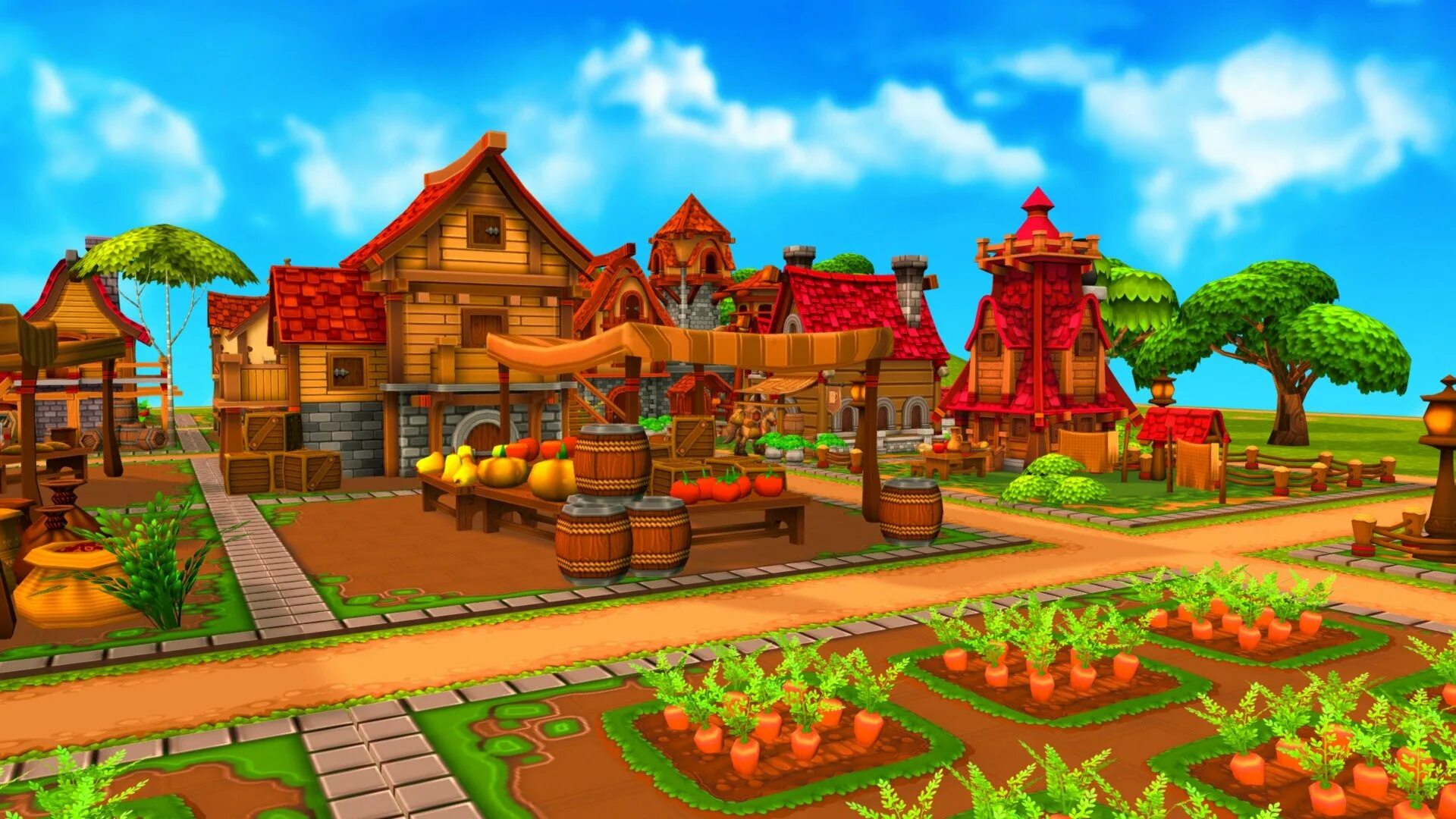 Https village com. 3д деревня. Village cartoon 3 d. Eroman Village. Как выглядит дом из игры Town Village.