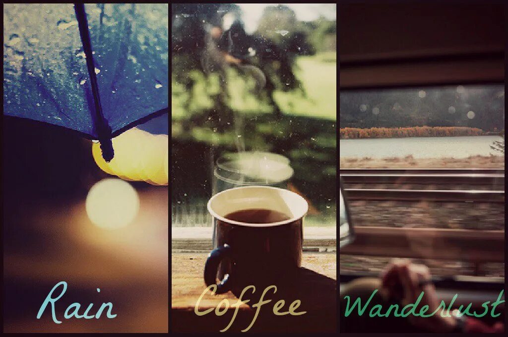 Доброе утро в дождливую погоду. Доброе пасмурное утро. Доброе дождливое утро стильные. Кофе и зонтик.