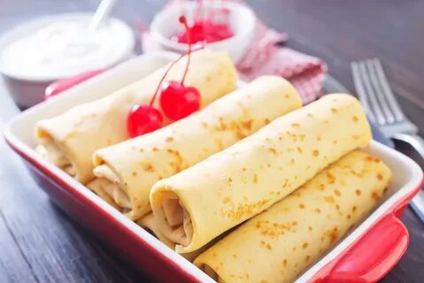 Блины трубочкой