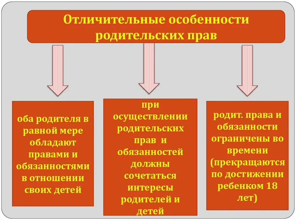 Срок ограничения родительских прав. Отличительные особенности родительских прав. Лишение родительских прав и ограничение родительских прав. Особенности осуществления родительских прав. Особенности прав и обязанностей родителей.