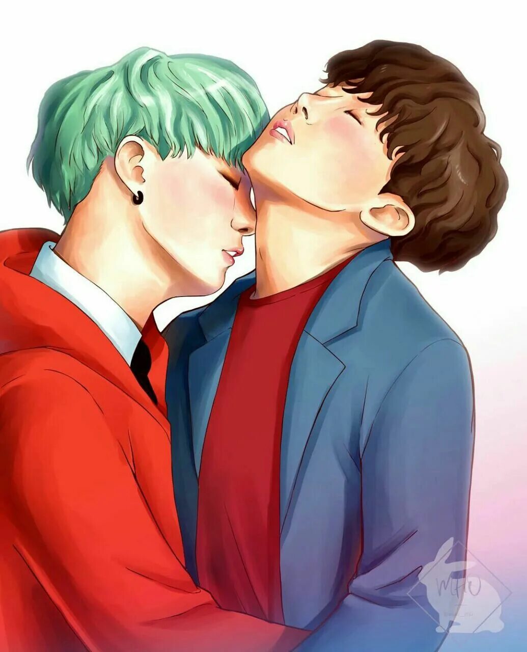 Мини фф бтс. Sope yoonseok. BTS Art юнсоки. Яой БТС юнсоки. Юнсоки БТС арт 18.