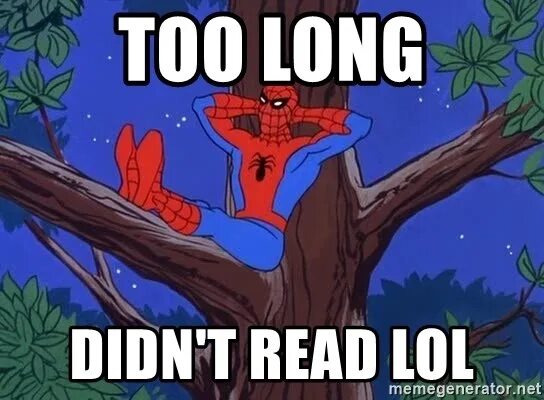 Didn t realized. Didn`t read. too long didn&#039;t read.