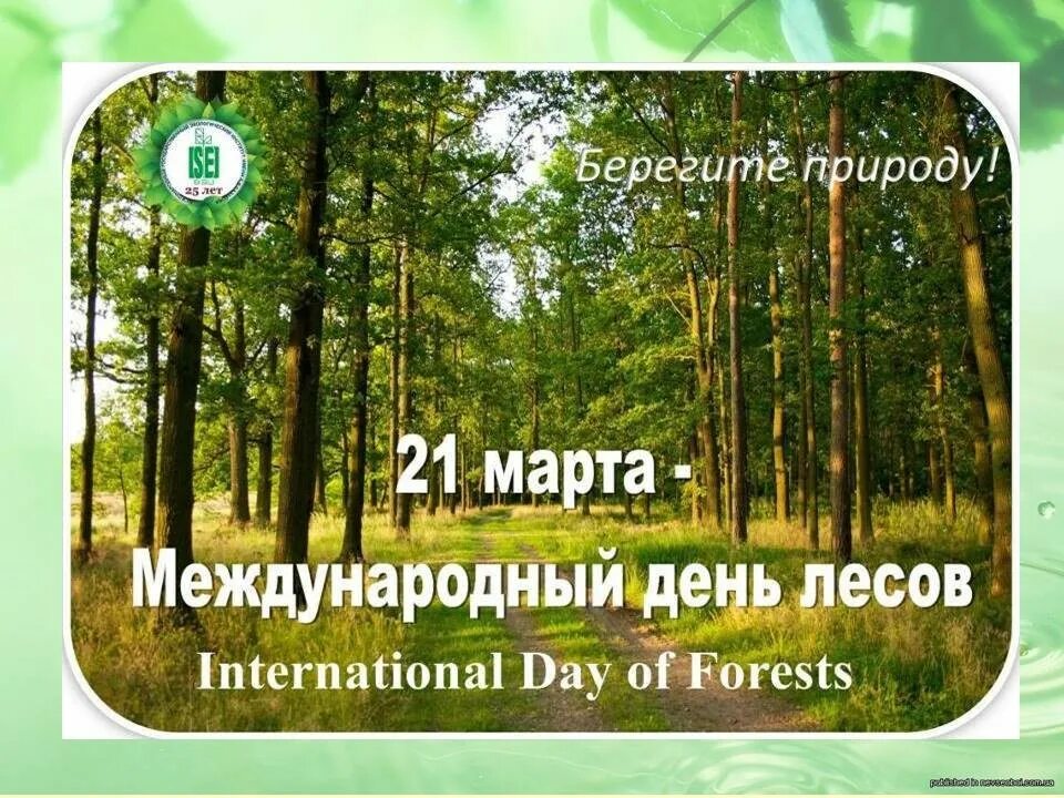 21 международный день леса. Международный день лесов. Международныйдерь лесов. Открытки с международным днем леса.