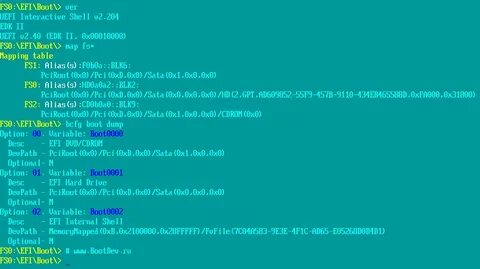 Uefi shell