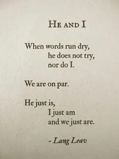 But not with you