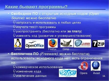 2 программы на свободное по