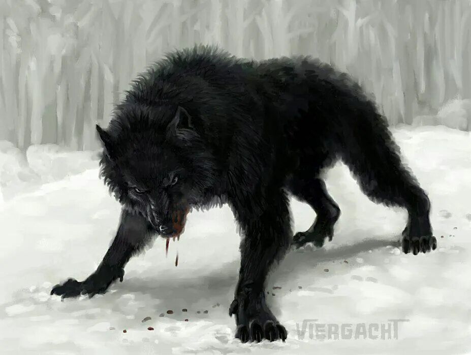 Злой черный волк фото Pin by Shellie on Little Red & Big Bad Wolf Werewolf, Werewolf art, Creature art
