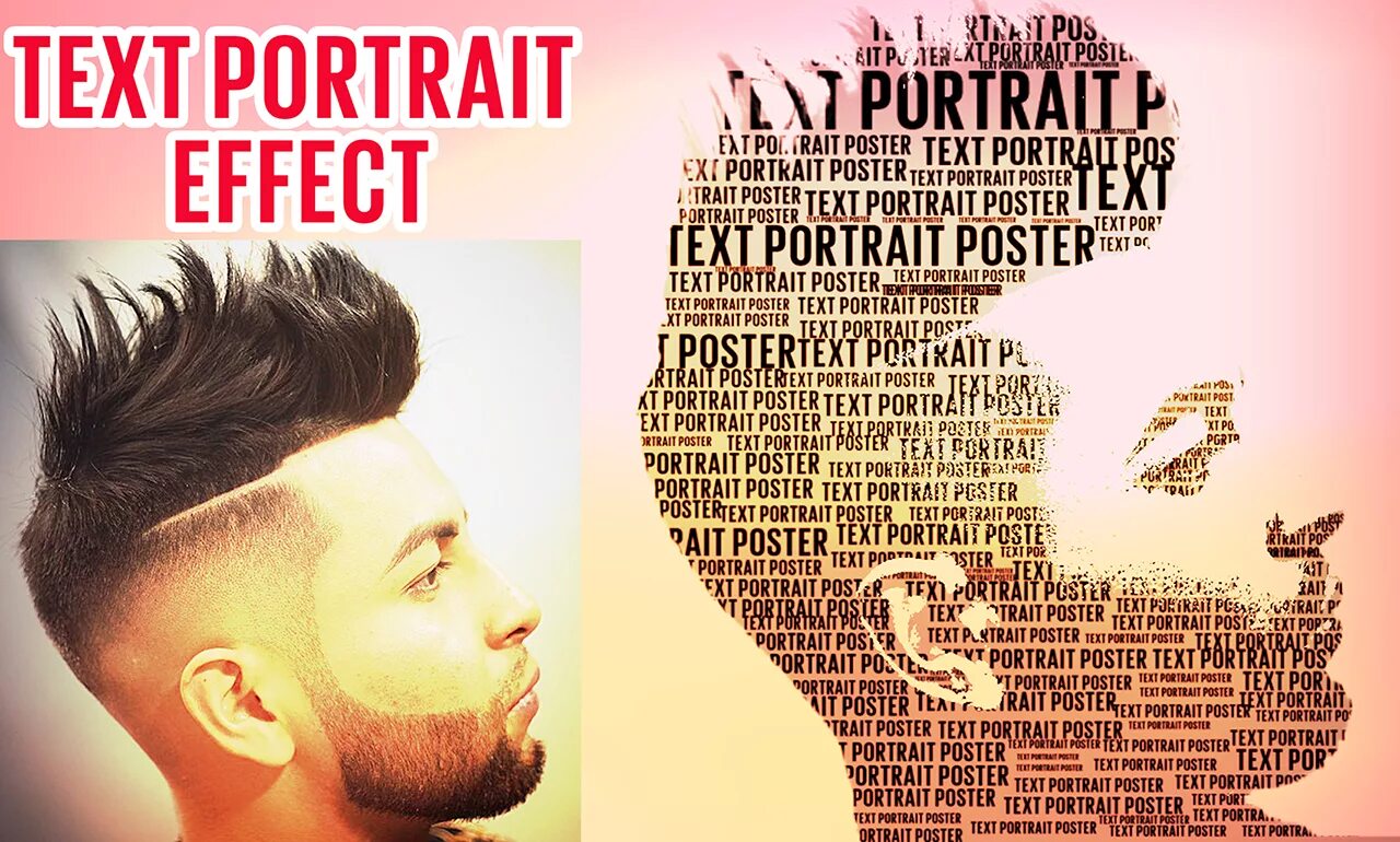 Портреты текст. Text portrait Effect. Text poster. Photoshop text image. Text poster in Photoshop.