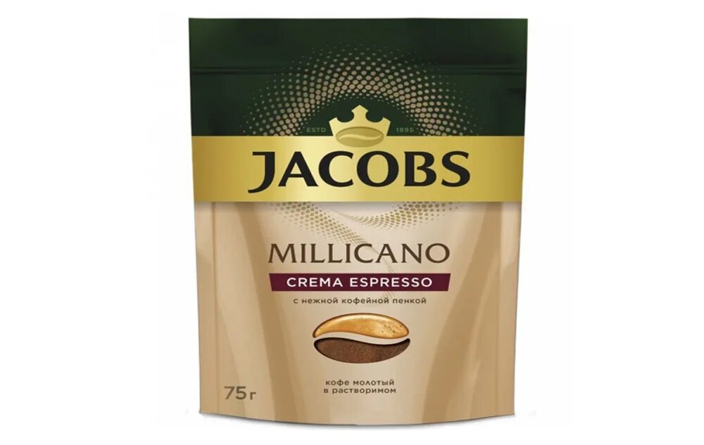 95г. Якобс- Millicano crema Espresso ст.б.. Кофе Якобс Миликано 95 гр. Кофе Якобс 75 гр. Якобс Миликано 75 гр.