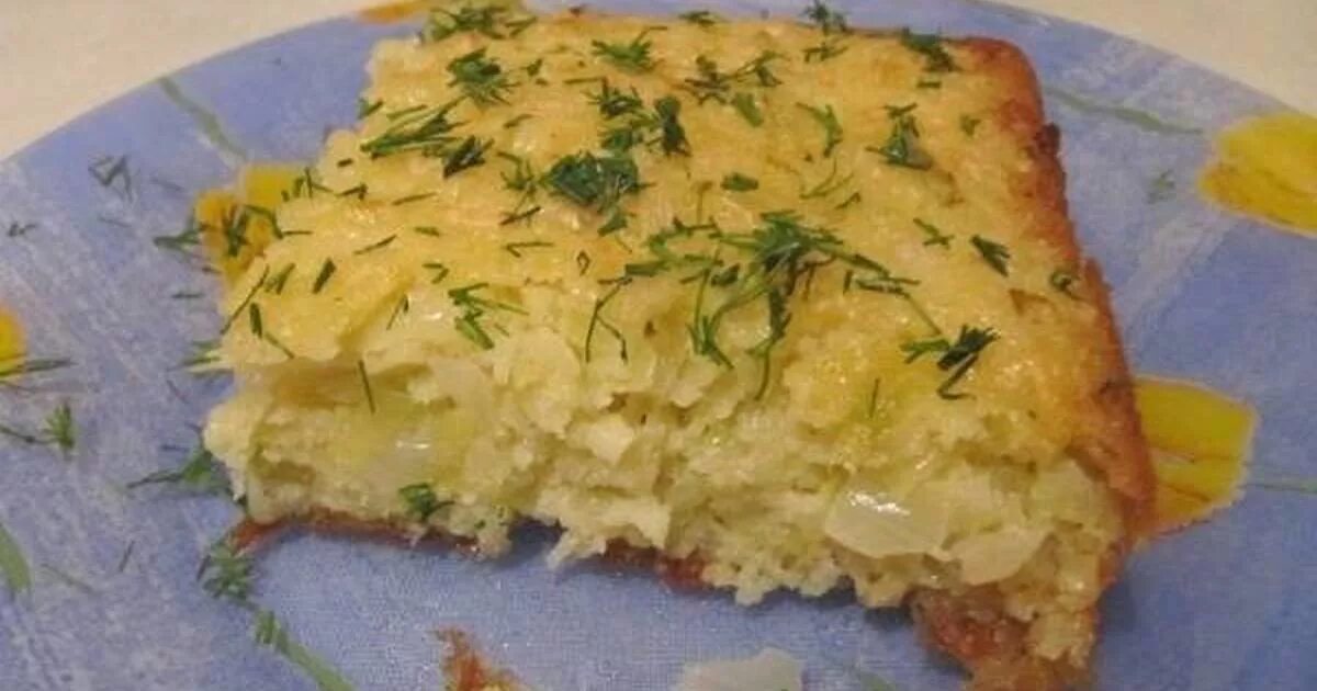 Пирог капуста манка