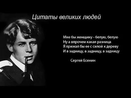 Есенин держи коня за узду