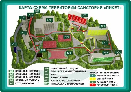 Санатории горького на карте
