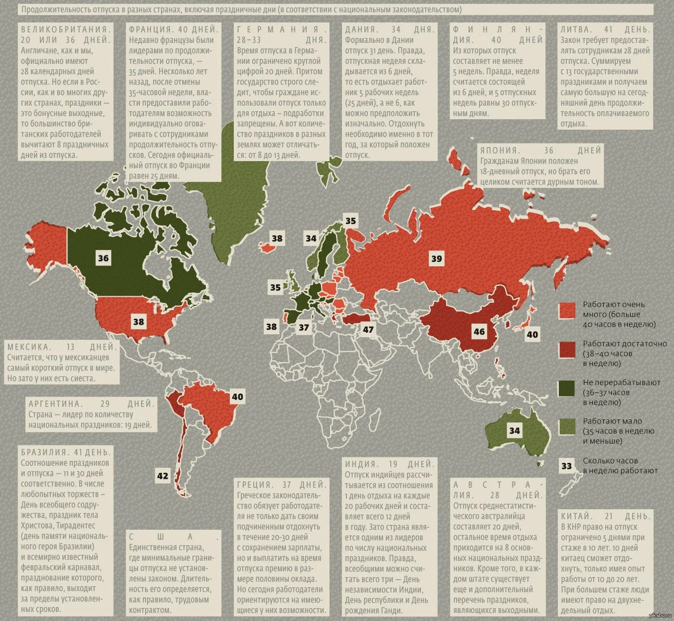 Карта не работает в россии. Количество праздничных дней по странам. Количество праздников по странам. Страны по количеству нерабочих дней в году. Продолжительность рабочей недели по странам.