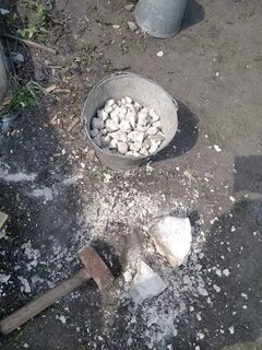 Сколько ведер щебня