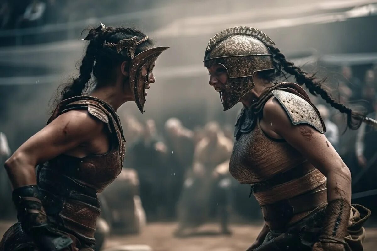 Cleopatra vs gladiator