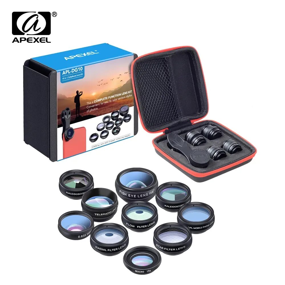 Объективы на телефон Apexel. 10x Lens for 13 Pro. Объектив Apexel d7123. Набор объективов Forza для телефона 3 в 1 на прищепке. Купить набор линз