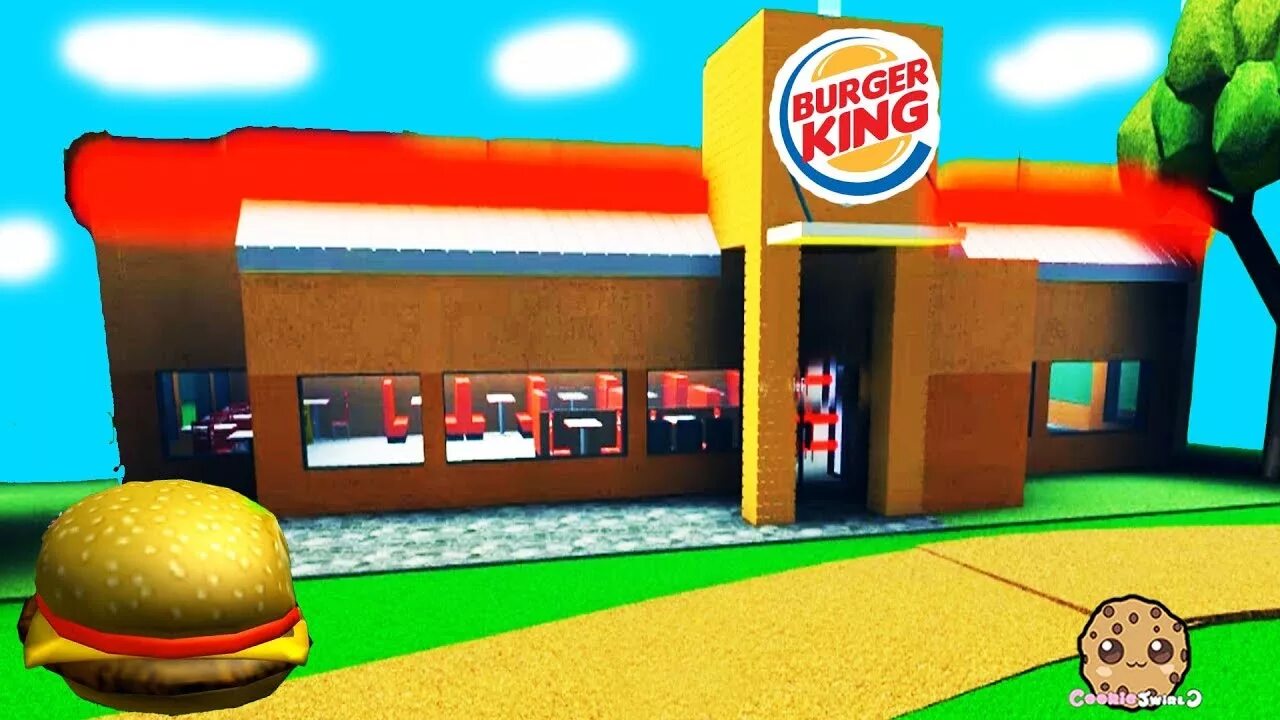 Burger store tycoon. Бургер Кинг в РОБЛОКСЕ. Бургеры Кинг РОБЛОКС. Гамбургер Roblox. Бургер из РОБЛОКСА.