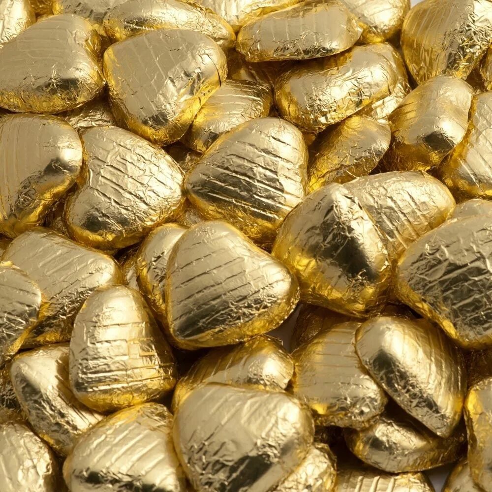 Шоколадные конфеты золотые